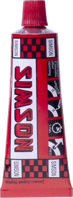 Simson Tube Solutie - Bandenplak - Klein - 10 Ml