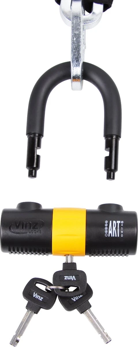 VINZ Kungur ART 3 Kettingslot 150 Cm / Fietsslot / Scooterslot / Motorslot / Schijfremslot - Image 3