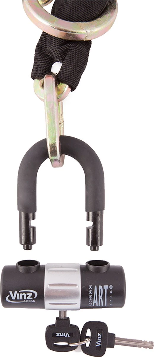 VINZ Kungur ART 3 Kettingslot 150 Cm / Fietsslot / Scooterslot / Motorslot / Schijfremslot - Image 7