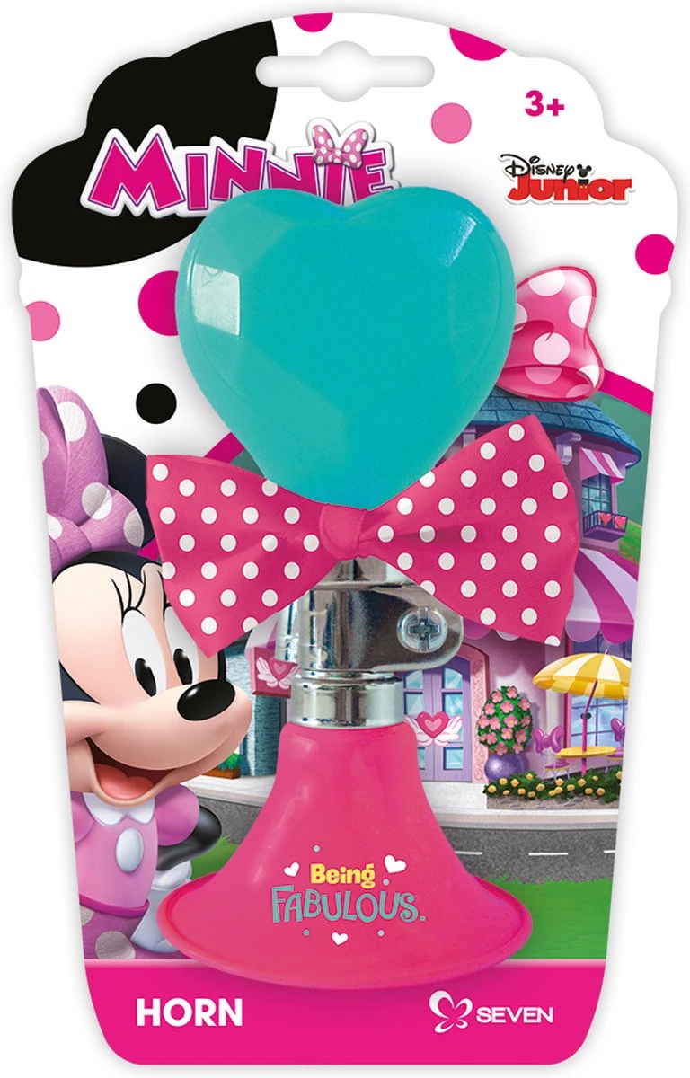 Disney Fietstoeter Minnie Mouse 6,5 X 14 Cm Roze/mintgroen - Image 4