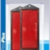 PROPLUS Pro Plus Reflector Met Schroefbevestiging - 104 X 40 Mm - Rood - 2 Stuks