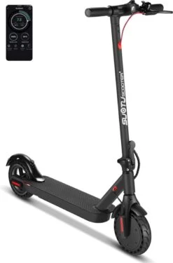 Suotu Elektrische Step R6 - 8.5" Wielen - 25km/u - 25 Bereik - Instelbaar Snelheid Via APP - Zwart