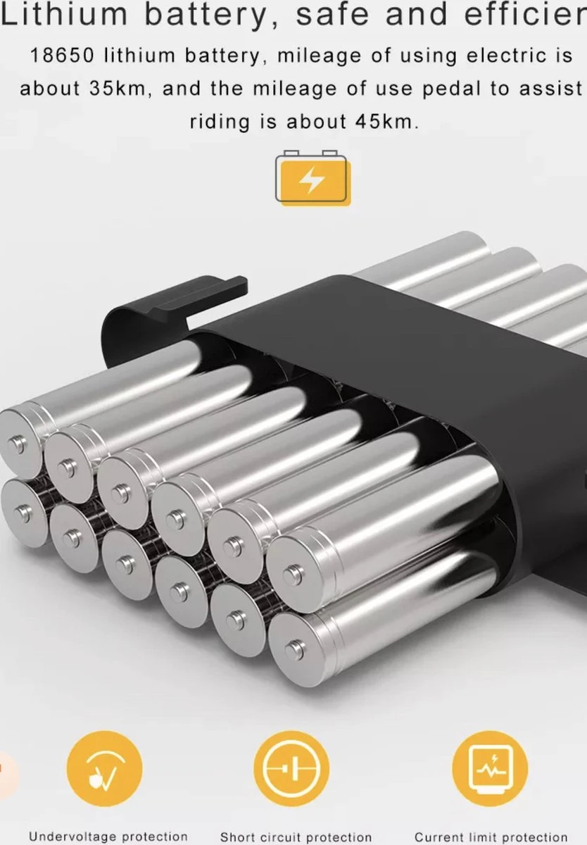 Merkloos MoovWay Elektrische Mini Scooter | E-bike Met Cruise Control | 25km/h - Image 4