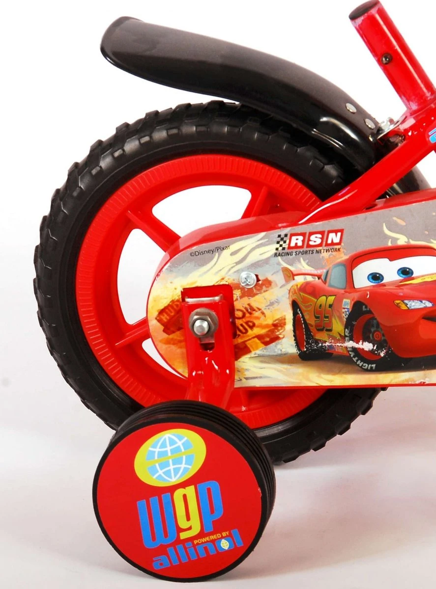 Disney Cars Kinderfiets - Jongens - 10 Inch - Rood - Doortrapper - Image 11