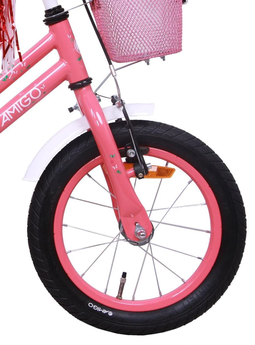 Amigo Magic Meisjesfiets - Kinderfiets 12 Inch - Roze - Image 4