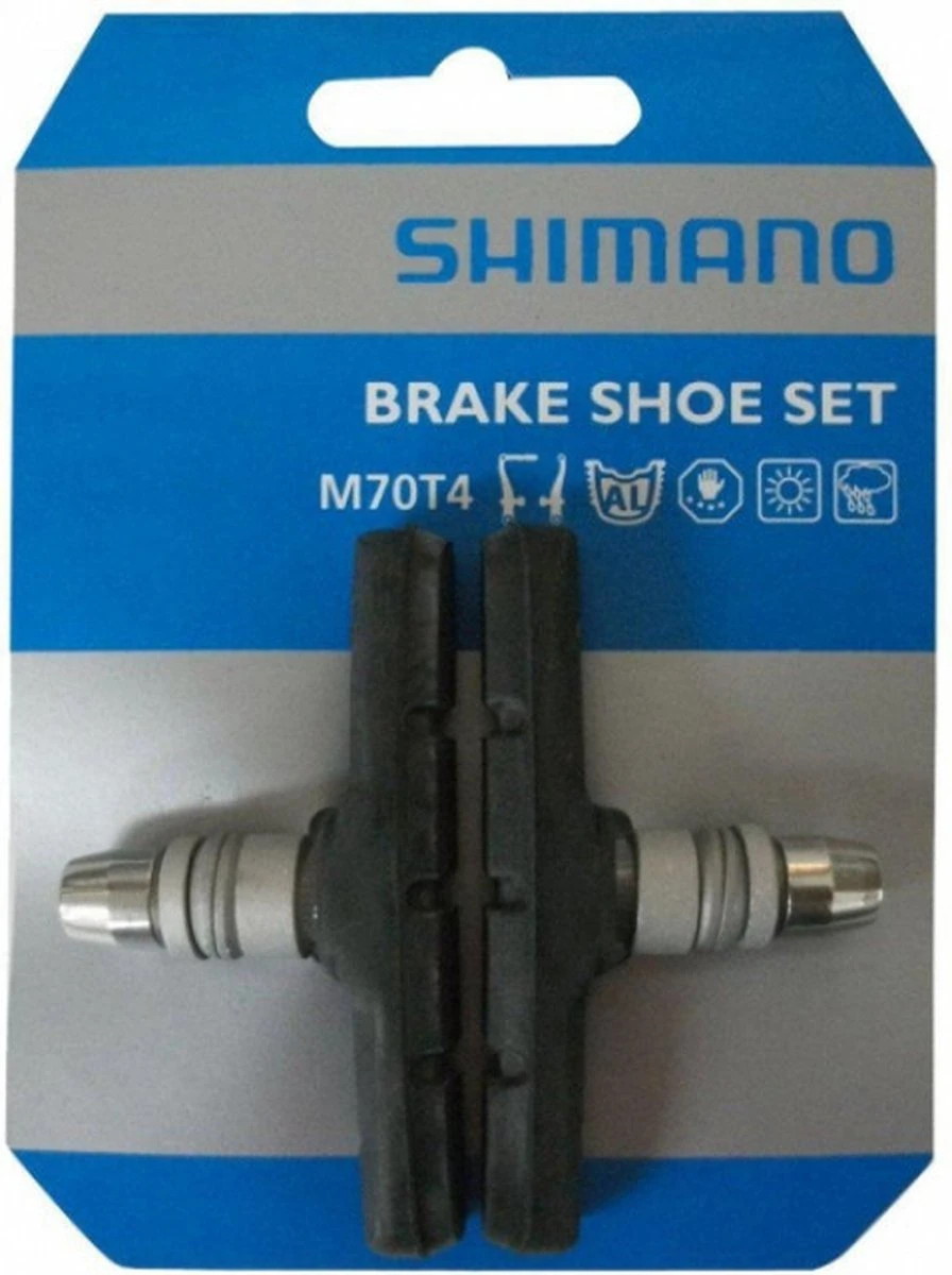 Shimano Remblokken M70t4 V-brake Rubber Zwart/zilver - Image 2