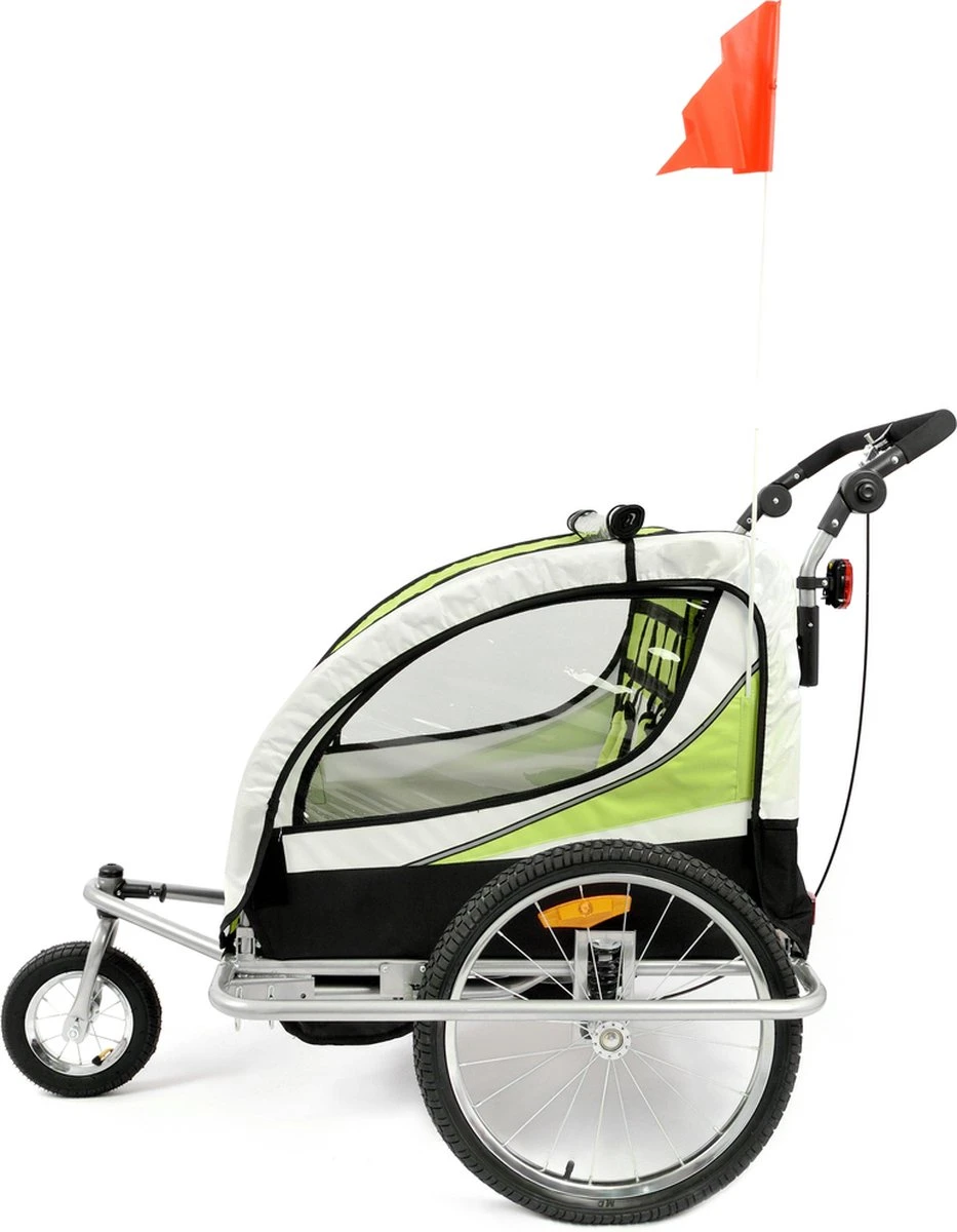 Fietkar - 2 Kinderen - Met Schokbreker - Lime - Image 20