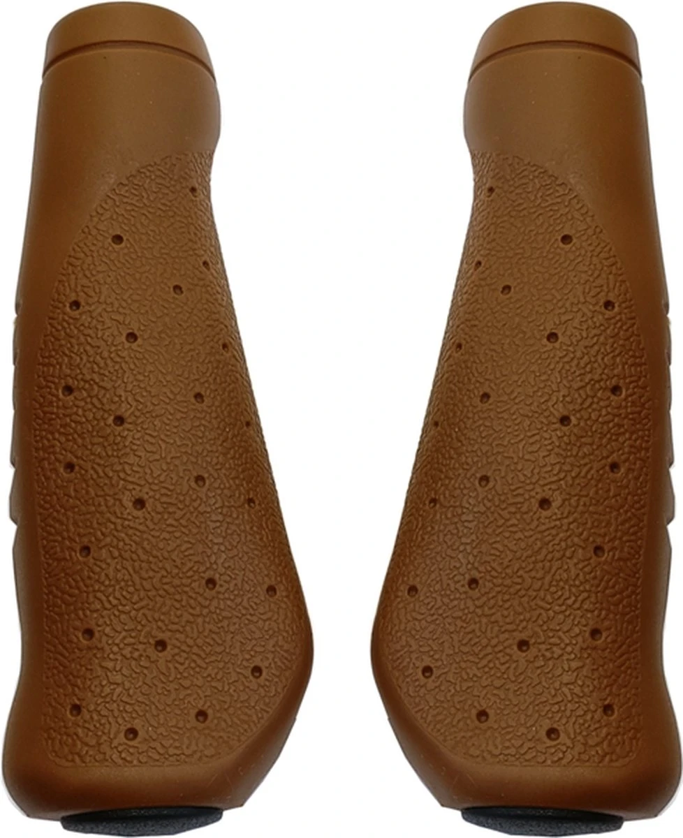 Fiets Handvatten Comfort Caramel Bruin 130 Mm, Mooie, Comfortabele En Fijne Fietshandvatten Met Goede Grip - Image 2